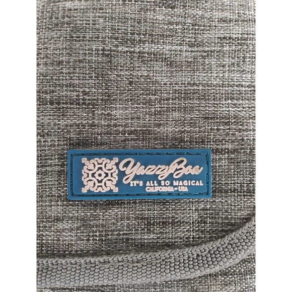 YazzyBoa Heather Gray Portable / Travel Polyester / Foam Baby Changing Pad - Picture 2 of 5